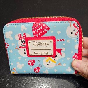Disney Loungefly Snowman Mickey Wallet